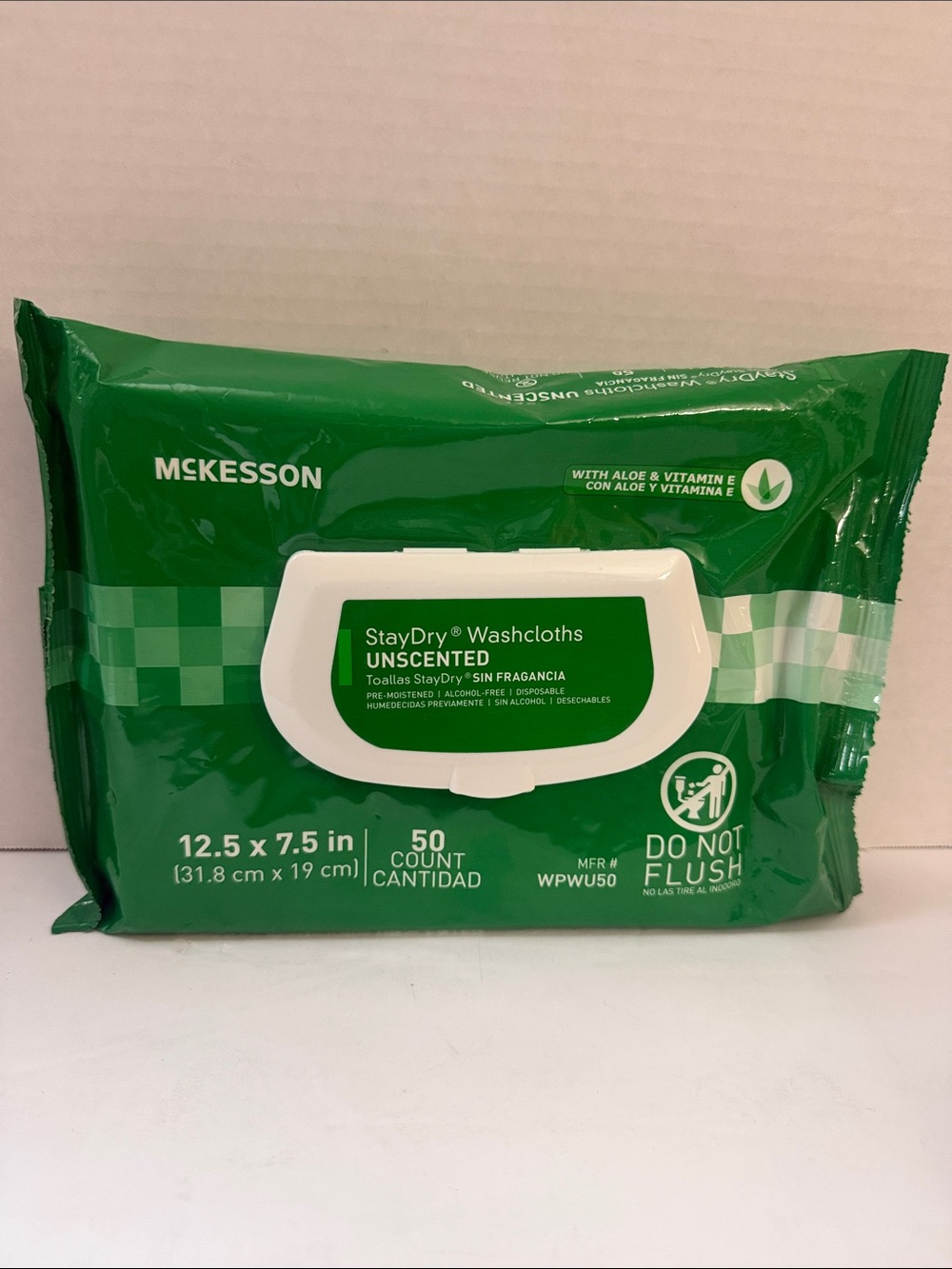 StayDry Unscented Washcloths - Green